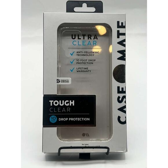 Case-Mate Tough Clear Case for Samsung Galaxy A12 Transparent Protective Cover - Picture 1 of 3